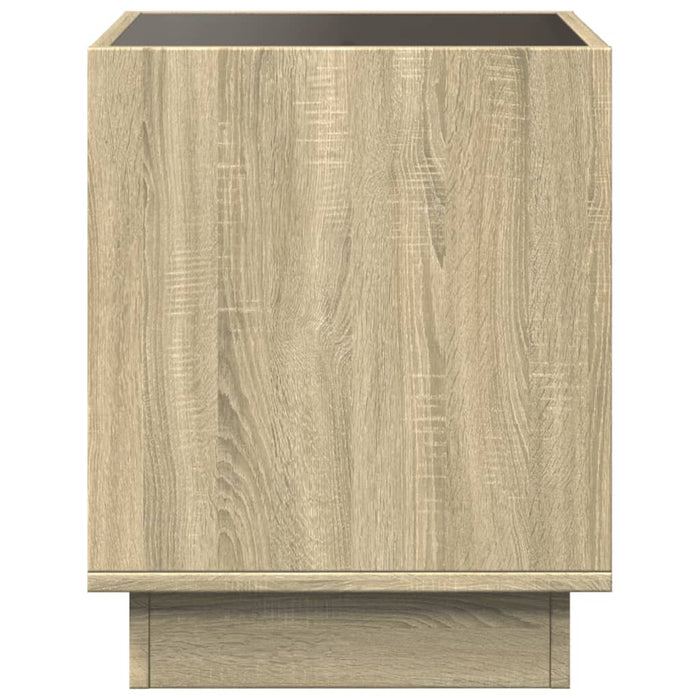 Măsuță de cafea cu LED infinity, stejar sonoma, 50x50x50 cm - WALTI WALTI