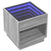 Măsuță de cafea cu LED infinity, gri sonoma, 50x50x50 cm - WALTI WALTI