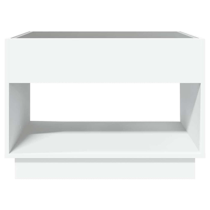 Măsuță de cafea cu LED infinity, alb, 70x50x50 cm - WALTI WALTI