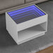Măsuță de cafea cu LED infinity, alb, 70x50x50 cm - WALTI WALTI