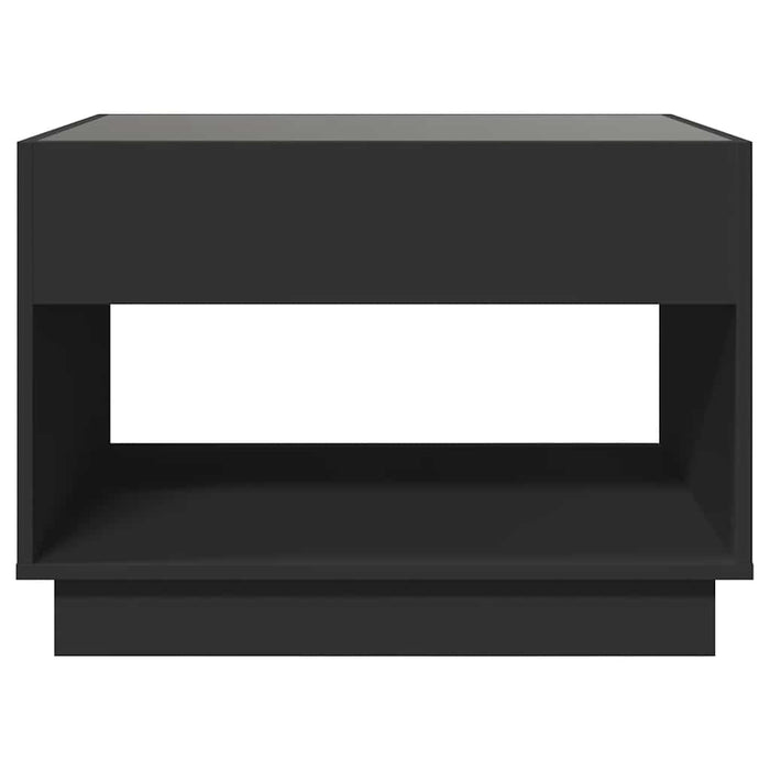 Măsuță de cafea cu LED infinity, negru, 70x50x50 cm - WALTI WALTI