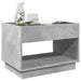 Măsuță de cafea cu LED infinity, gri beton, 70x50x50 cm - WALTI WALTI