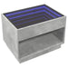 Măsuță de cafea cu LED infinity, gri beton, 70x50x50 cm - WALTI WALTI