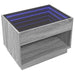 Măsuță de cafea cu LED infinity, gri sonoma, 70x50x50 cm - WALTI WALTI