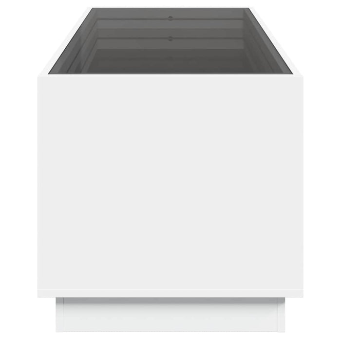 Măsuță de cafea cu LED infinity, alb, 90x50x50 cm - WALTI WALTI