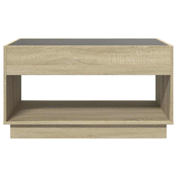 Măsuță de cafea cu LED infinity, stejar sonoma, 90x50x50 cm - WALTI WALTI