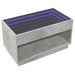 Măsuță de cafea cu LED infinity, gri beton, 90x50x50 cm - WALTI WALTI