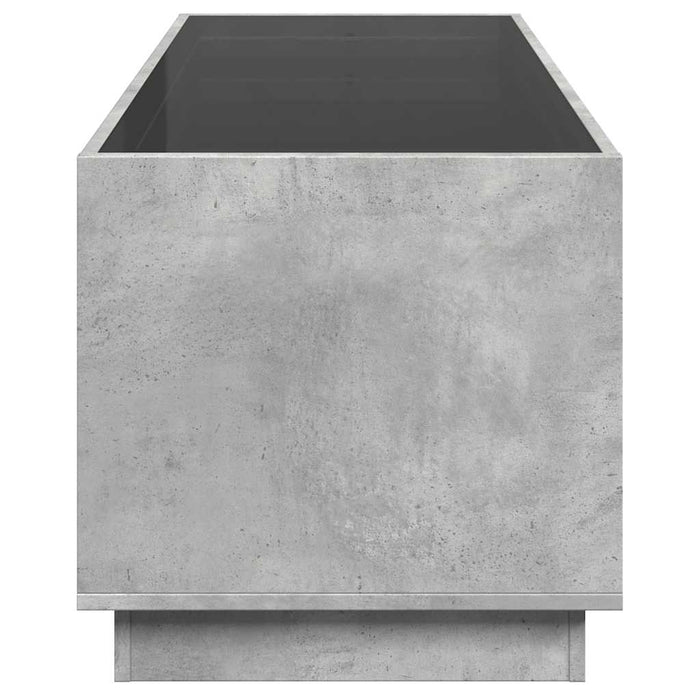 Măsuță de cafea cu LED infinity, gri beton, 90x50x50 cm - WALTI WALTI