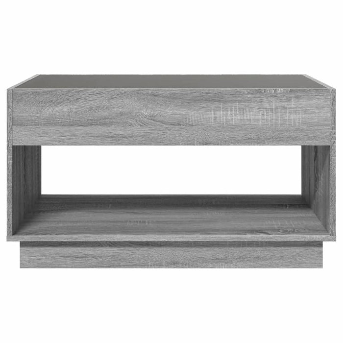 Măsuță de cafea cu LED infinity, gri sonoma, 90x50x50 cm - WALTI WALTI