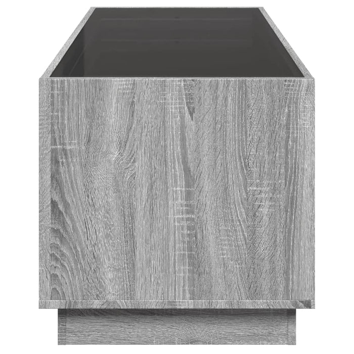 Măsuță de cafea cu LED infinity, gri sonoma, 90x50x50 cm - WALTI WALTI