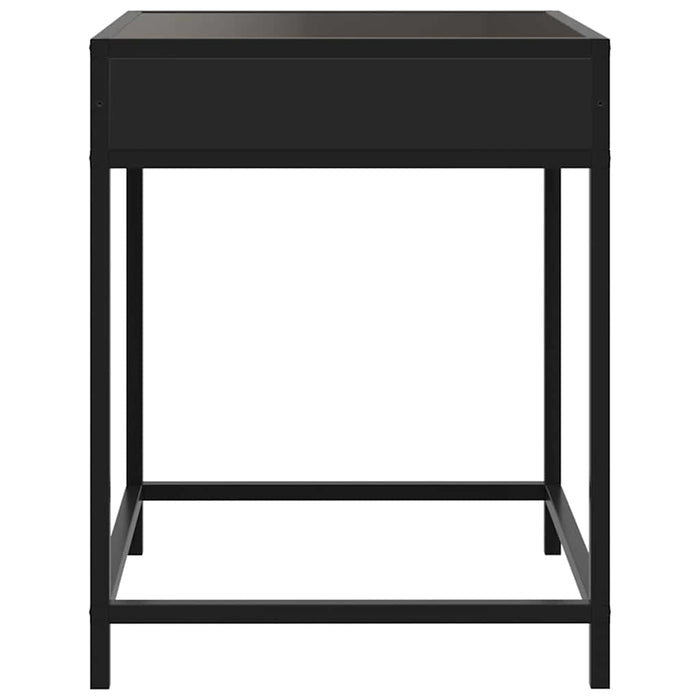 Măsuță de cafea cu LED infinity, negru, 40x40x51 cm - WALTI WALTI