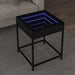 Măsuță de cafea cu LED infinity, negru, 40x40x51 cm - WALTI WALTI