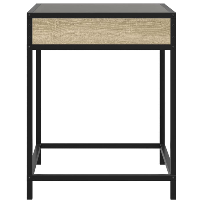 Măsuță de cafea cu LED infinity, stejar sonoma, 40x40x51 cm - WALTI WALTI