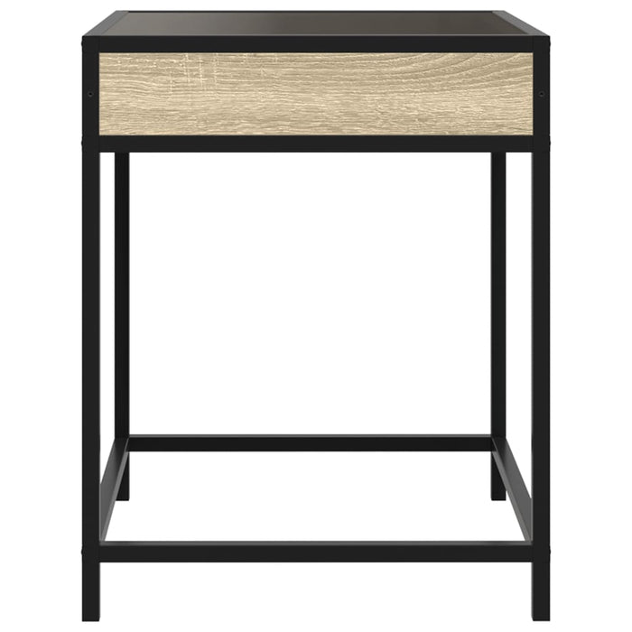 Măsuță de cafea cu LED infinity, stejar sonoma, 40x40x51 cm - WALTI WALTI