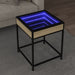 Măsuță de cafea cu LED infinity, stejar sonoma, 40x40x51 cm - WALTI WALTI