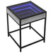 Măsuță de cafea cu LED infinity, gri sonoma, 40x40x51 cm - WALTI WALTI