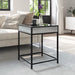 Măsuță de cafea cu LED infinity, gri sonoma, 40x40x51 cm - WALTI WALTI