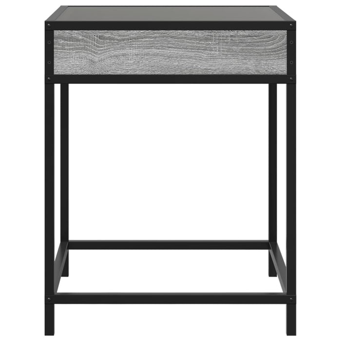 Măsuță de cafea cu LED infinity, gri sonoma, 40x40x51 cm - WALTI WALTI