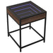 Măsuță de cafea cu LED infinity, stejar maro, 40x40x51 cm - WALTI WALTI