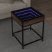 Măsuță de cafea cu LED infinity, stejar maro, 40x40x51 cm - WALTI WALTI