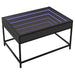 Măsuță de cafea cu LED infinity, negru, 70x50x41 cm - WALTI WALTI