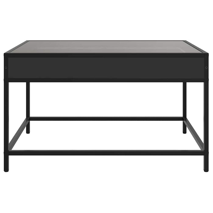 Măsuță de cafea cu LED infinity, negru, 70x50x41 cm - WALTI WALTI