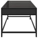 Măsuță de cafea cu LED infinity, negru, 70x50x41 cm - WALTI WALTI