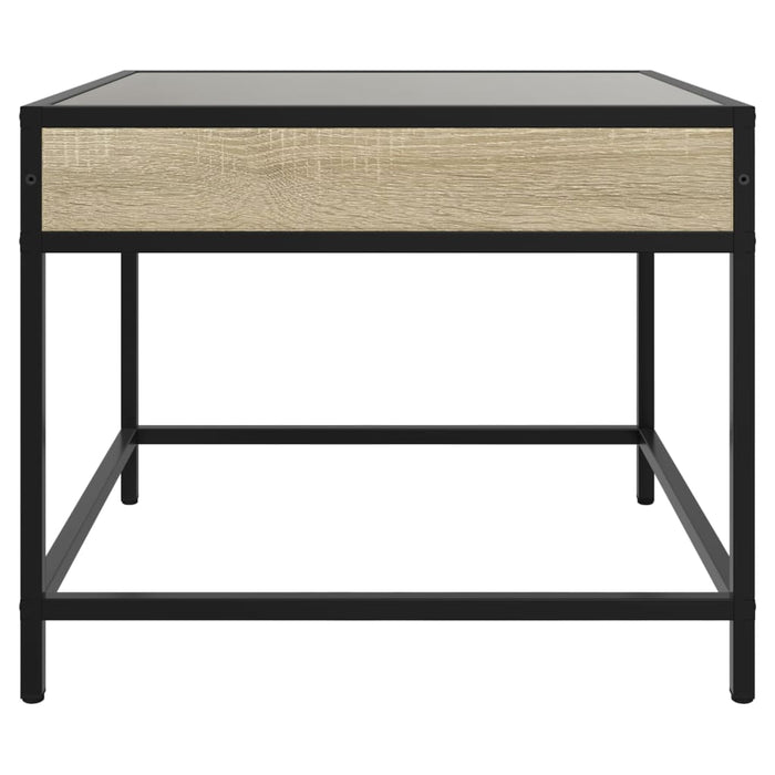 Măsuță de cafea cu LED infinity, stejar sonoma, 70x50x41 cm - WALTI WALTI