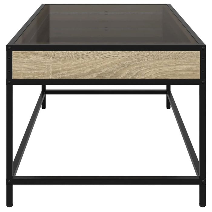 Măsuță de cafea cu LED infinity, stejar sonoma, 70x50x41 cm - WALTI WALTI