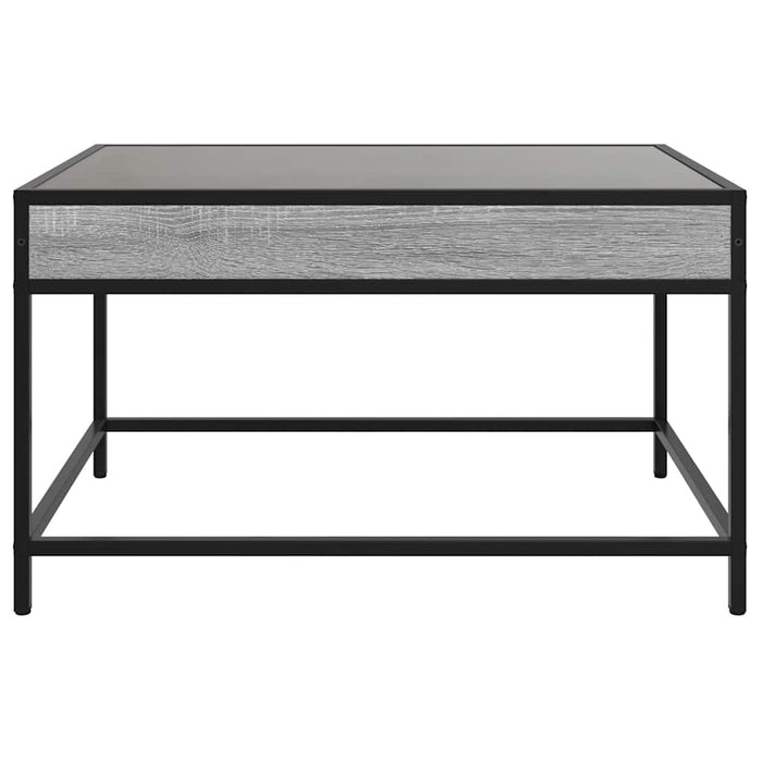 Măsuță de cafea cu LED infinity, gri sonoma, 70x50x41 cm - WALTI WALTI