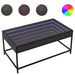 Măsuță de cafea cu LED infinity, negru, 90x50x41 cm - WALTI WALTI