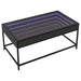 Măsuță de cafea cu LED infinity, negru, 90x50x41 cm - WALTI WALTI