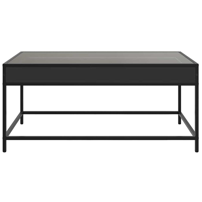 Măsuță de cafea cu LED infinity, negru, 90x50x41 cm - WALTI WALTI