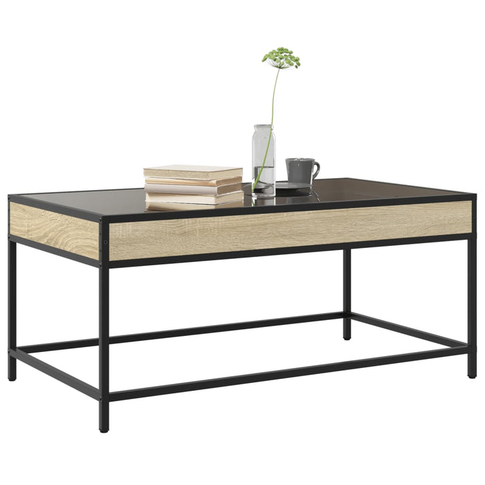 Măsuță de cafea cu LED infinity, stejar sonoma, 90x50x41 cm - WALTI WALTI