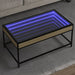 Măsuță de cafea cu LED infinity, stejar sonoma, 90x50x41 cm - WALTI WALTI