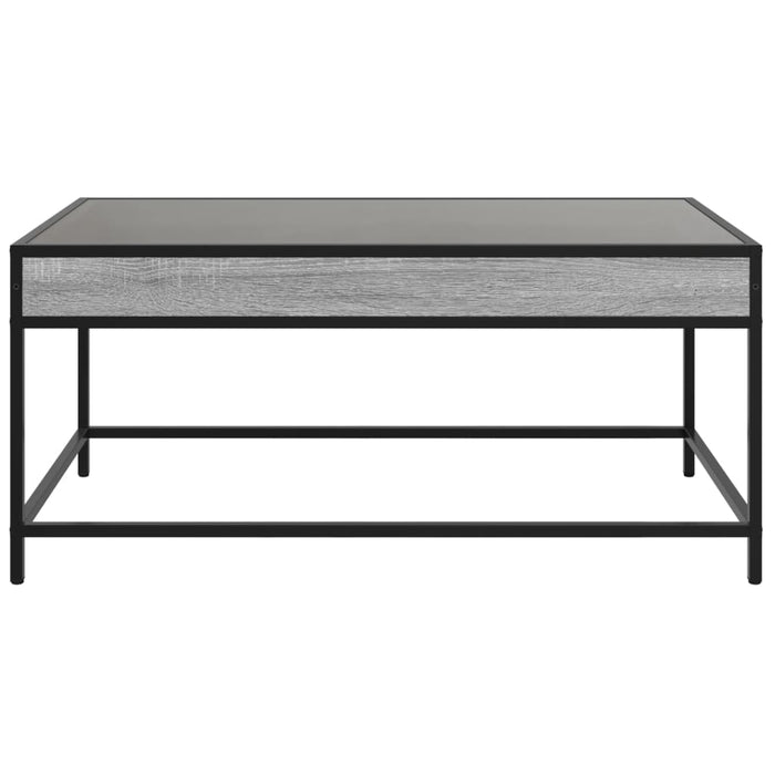 Măsuță de cafea cu LED infinity, gri sonoma, 90x50x41 cm - WALTI WALTI