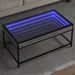Măsuță de cafea cu LED infinity, gri sonoma, 90x50x41 cm - WALTI WALTI