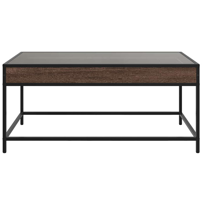 Măsuță de cafea cu LED infinity, stejar maro, 90x50x41cm - WALTI WALTI