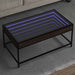 Măsuță de cafea cu LED infinity, stejar maro, 90x50x41cm - WALTI WALTI