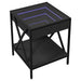 Măsuță de cafea cu LED infinity, negru, 40x40x49 cm - WALTI WALTI
