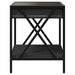 Măsuță de cafea cu LED infinity, negru, 40x40x49 cm - WALTI WALTI