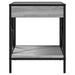 Măsuță de cafea cu LED infinity, gri sonoma, 40x40x49 cm - WALTI WALTI