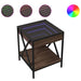 Măsuță de cafea cu LED infinity, stejar maro, 40x40x49 cm - WALTI WALTI
