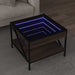 Măsuță de cafea cu LED infinity, stejar maro, 50x50x38 cm - WALTI WALTI
