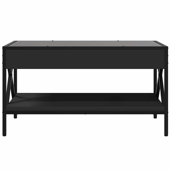 Măsuță de cafea cu LED infinity, negru, 70x50x38 cm - WALTI WALTI