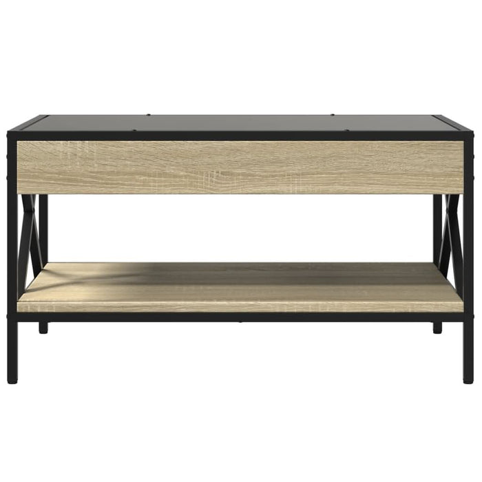 Măsuță de cafea cu LED infinity, stejar sonoma, 70x50x38 cm - WALTI WALTI
