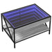 Măsuță de cafea cu LED infinity, gri sonoma, 70x50x38 cm - WALTI WALTI