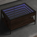 Măsuță de cafea cu LED infinity, stejar maro, 70x50x38 cm - WALTI WALTI
