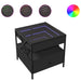 Măsuță de cafea cu LED infinity, negru, 50x50x51 cm - WALTI WALTI