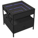 Măsuță de cafea cu LED infinity, negru, 50x50x51 cm - WALTI WALTI